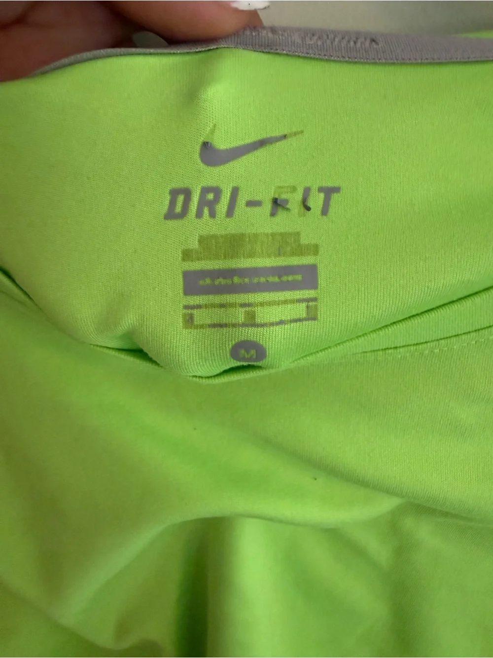 Nike Women's Dri-FIT Neon Green Workout Shirt